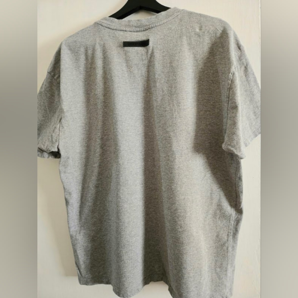 FOG Essentials FW21 Chest Reflective Logo Heather Oatmeal Tee - Picture 3 of 3